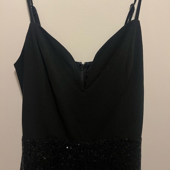 Lulus Black Sequin Wide-leg Jumpsuit - ADULT SMALL - Picture 6 of 9